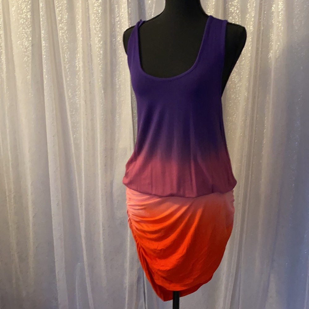 YOUNG, FABULOUS and BROKE stretch mini ombre dress